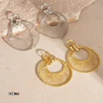 گوشواره گرد توری - تصویر 2