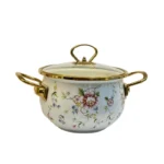 ظروف قابلمه لعابی با درب پیرکس سایز کوچک