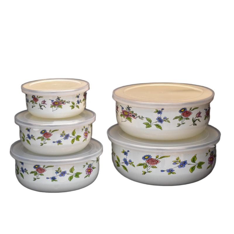 چی نو4 مجموعه ظروف لعابی ۵ تکه