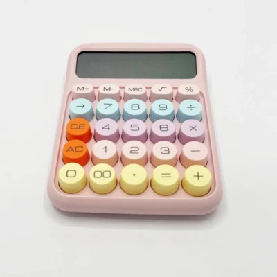 ماشین حساب فانتزی صورتی مدل DX-819
