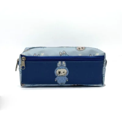 جامدادی3 زیپ لبوبو Labubu آبی