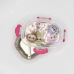 لانچ باکس ظرف ناهار استیل لبوبو Labubu صورتی