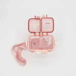 قمقمه دوقلو دو مخزنه لبوبو Labubu صورتی نی دار